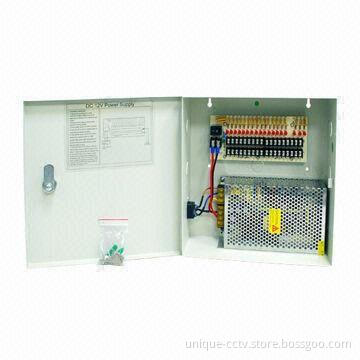 Surveillance Equipment Power Supply with 100 to 240V AC Input Voltage